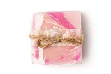 Handmade rose soap with expanded decoration